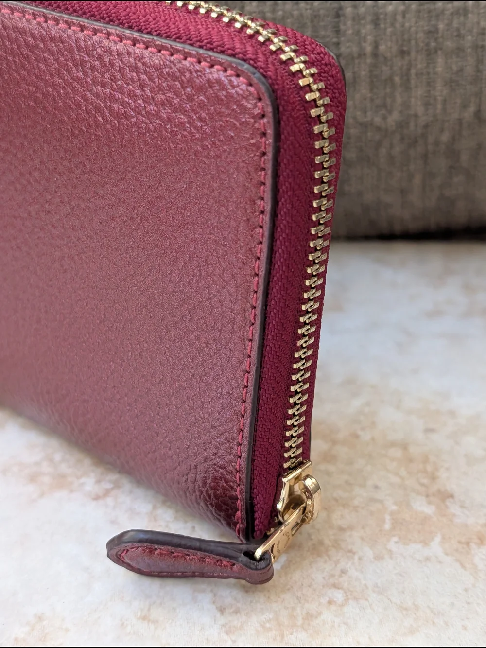 Coach pebbled leather